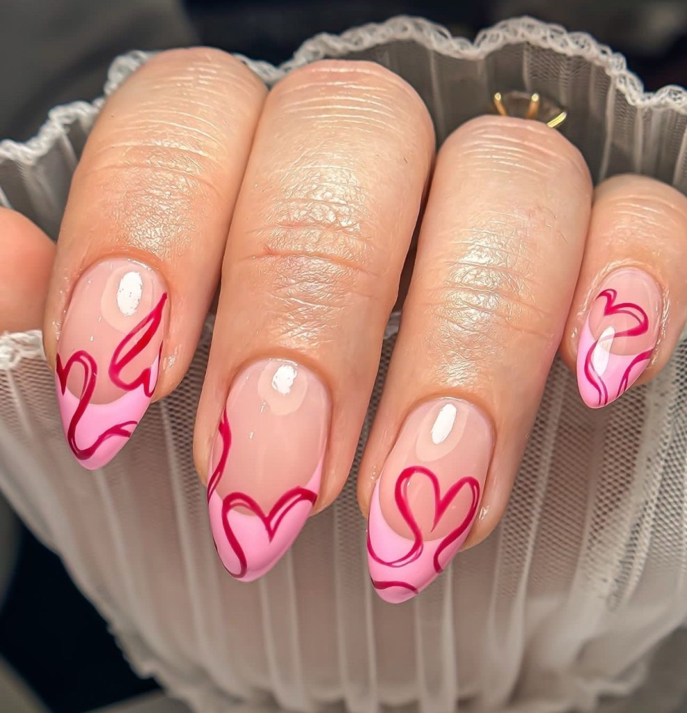 valentines day nail art