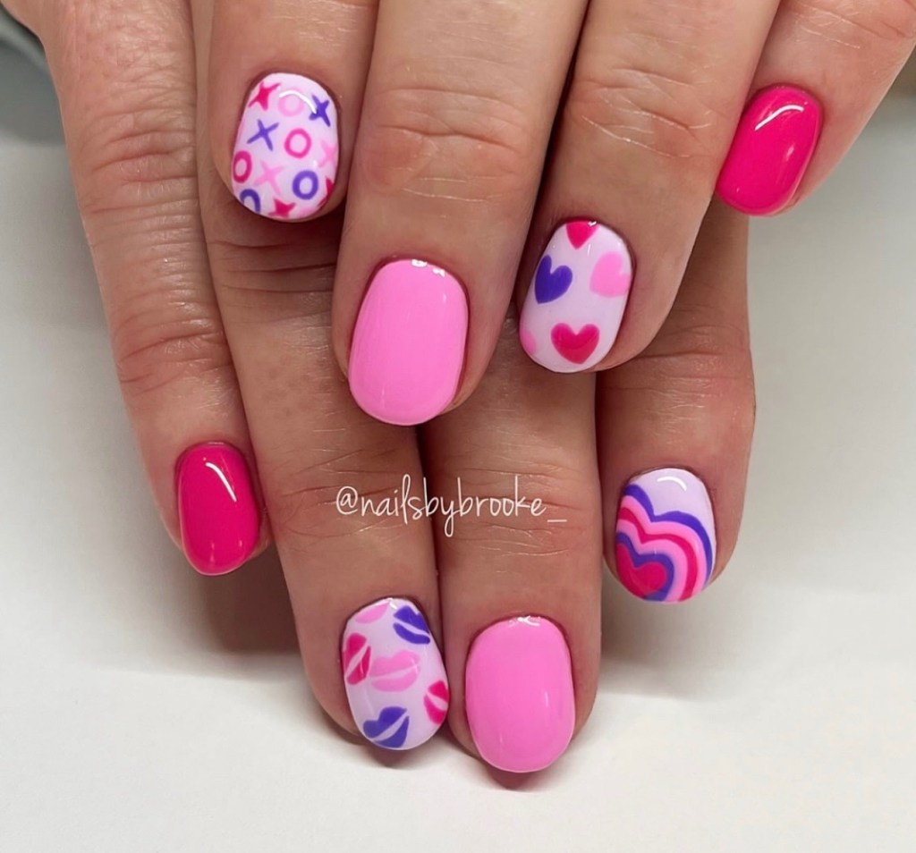valentines day nail art