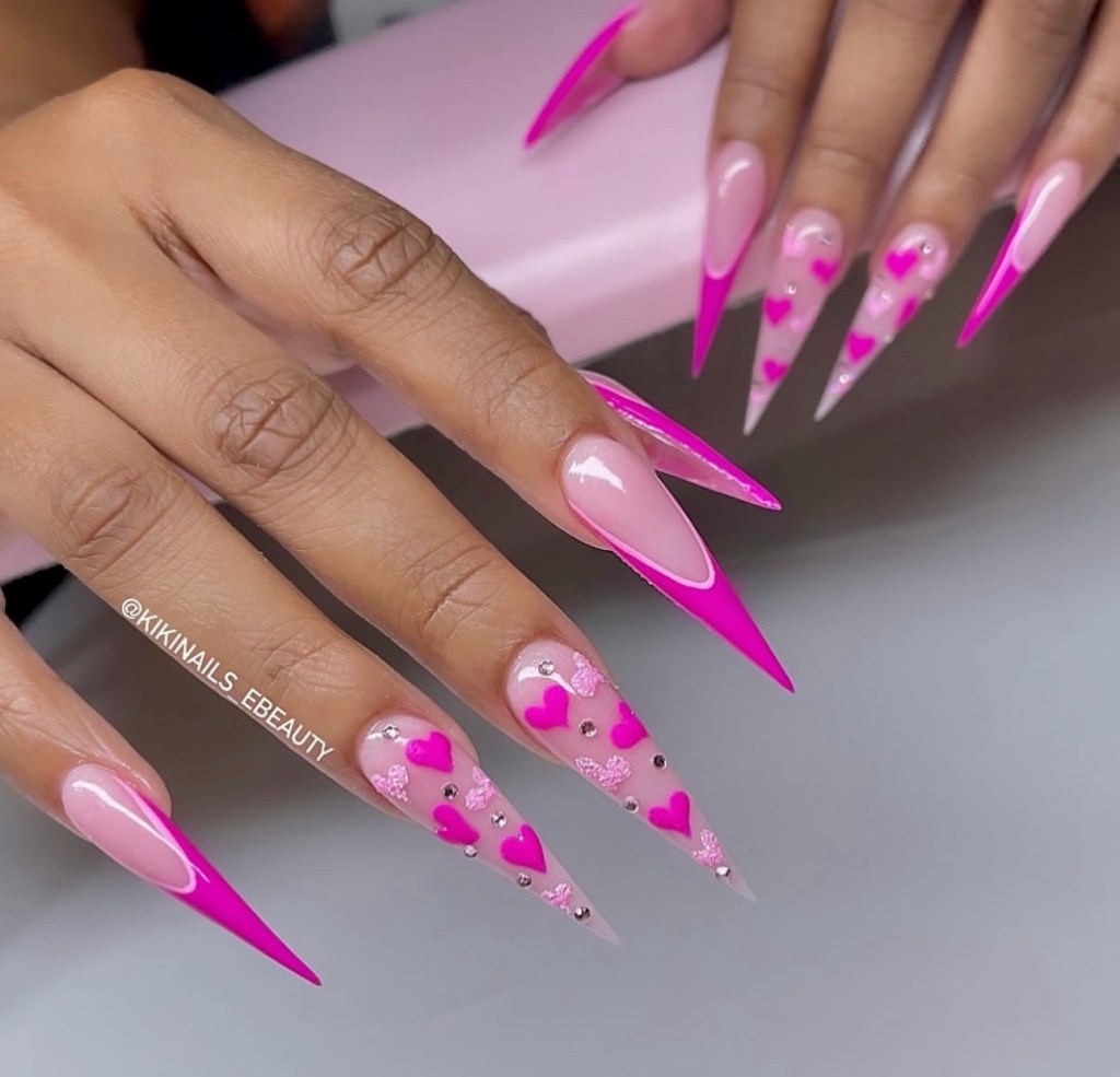 valentines day nail art