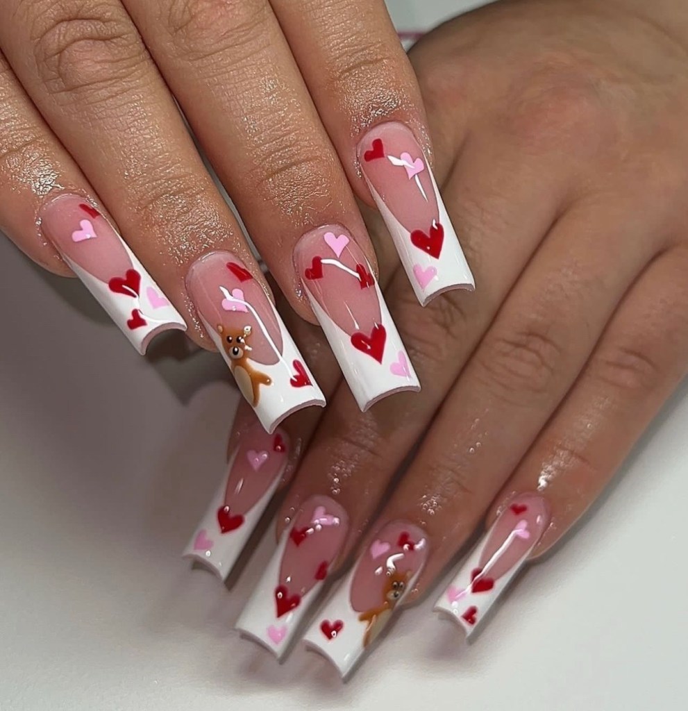 valentines day nail art