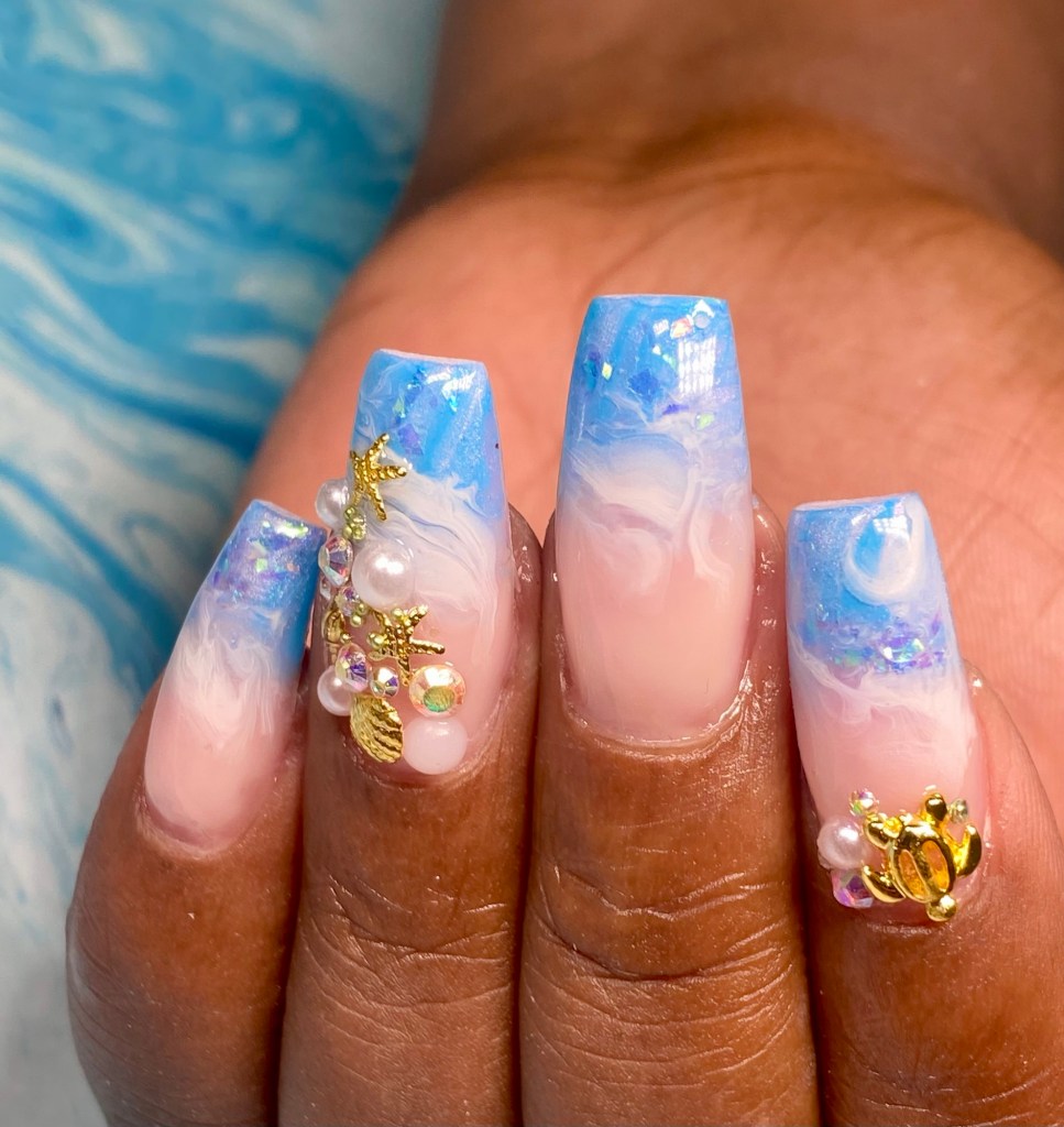 marble nail designs
