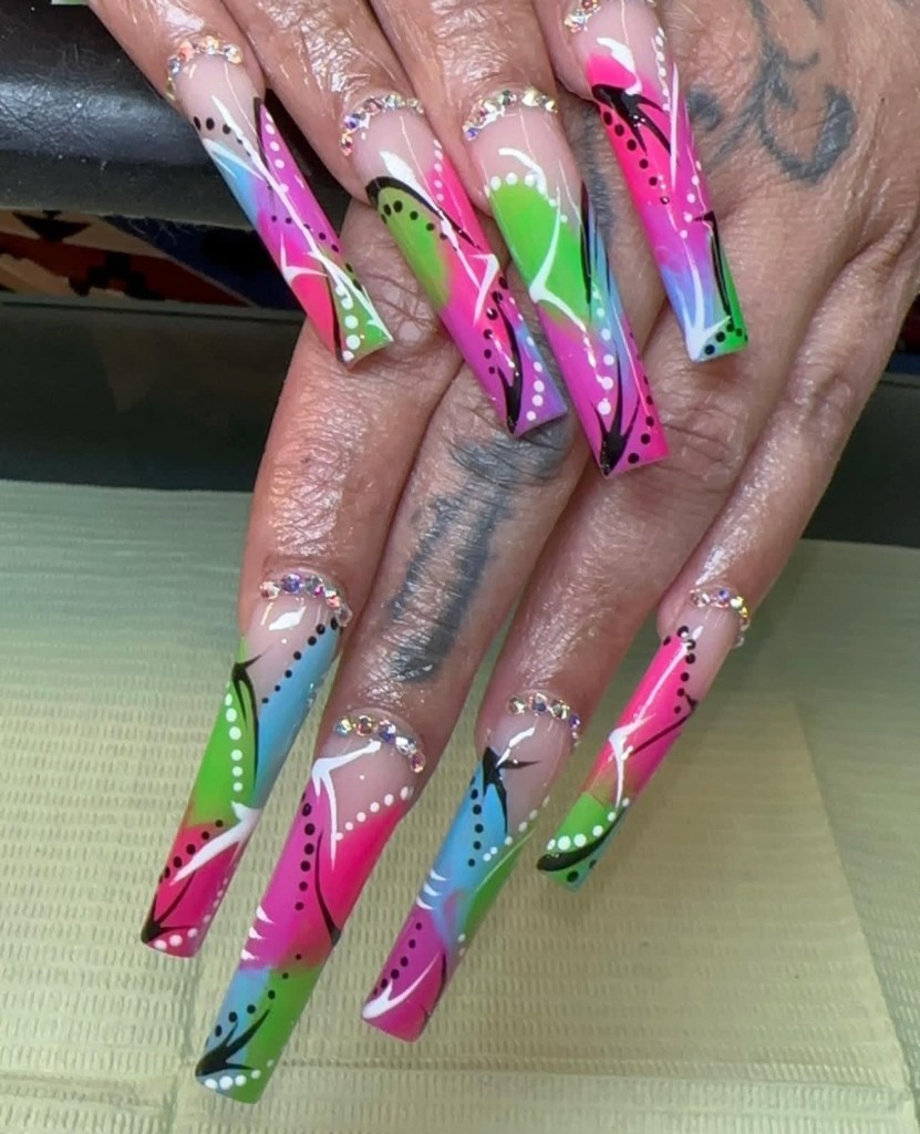 90s nails designs