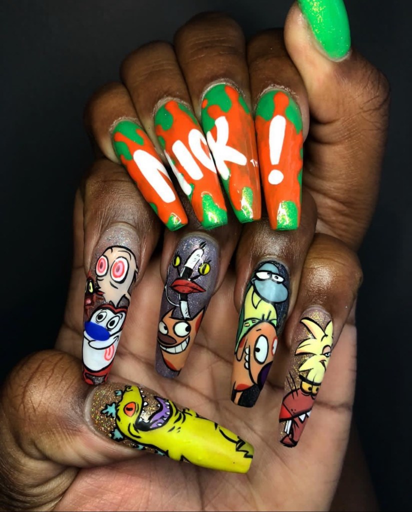 nickelodeon nails