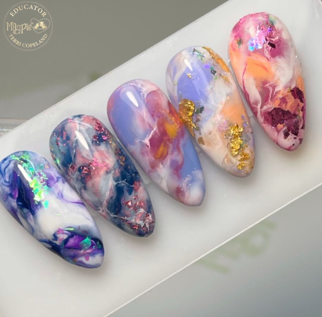 marble nail designs