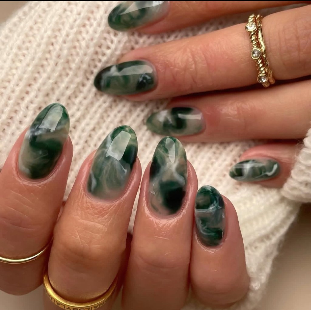 marble nail designs