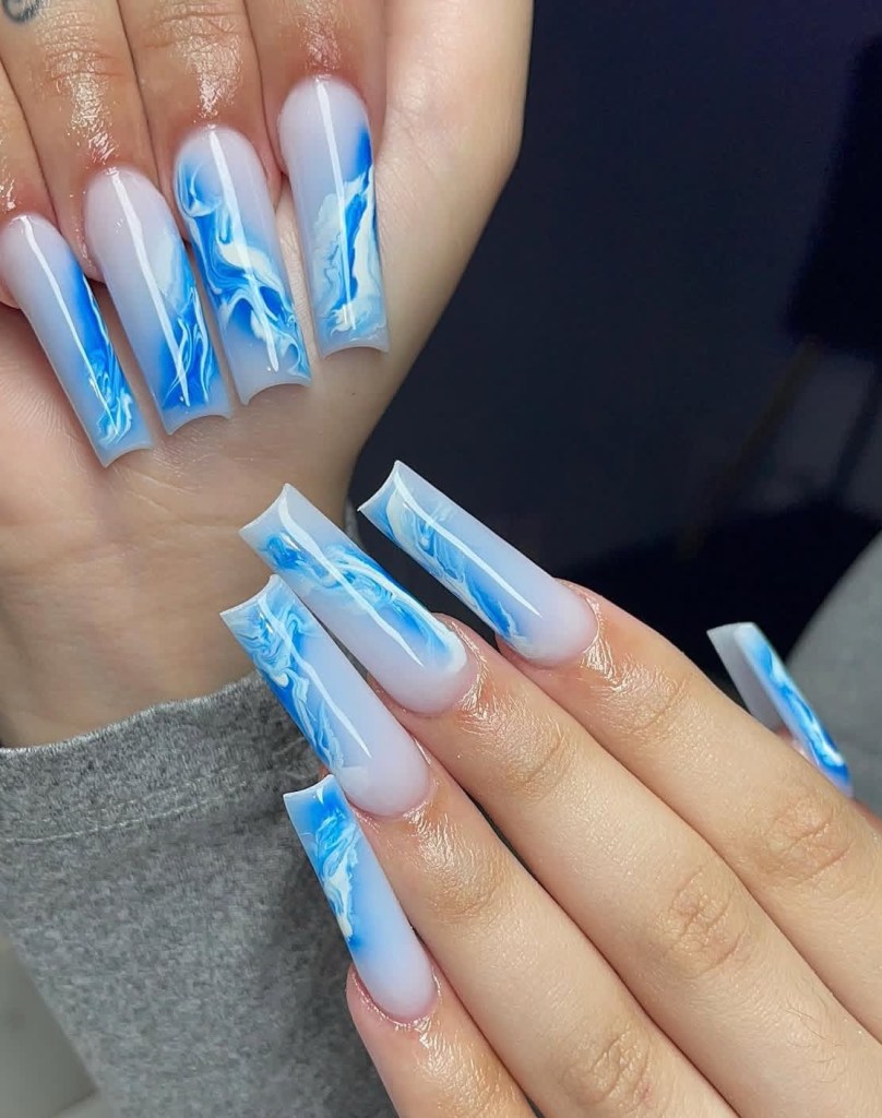 marble nail designs