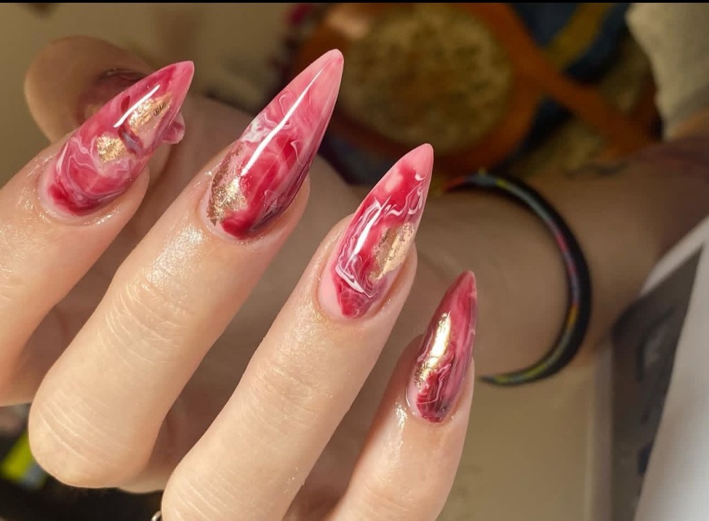 marble nail designs
