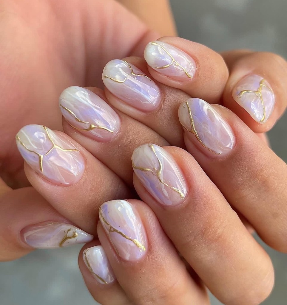 marble nail designs