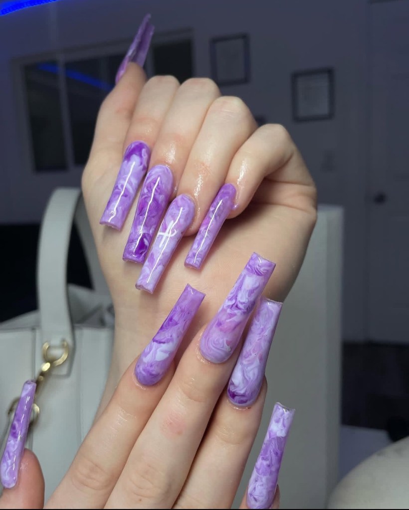 marble nail designs