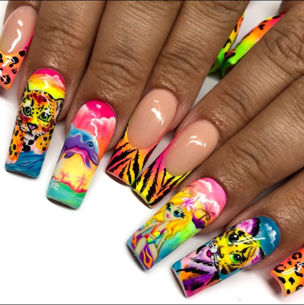 Lisa Frank nails