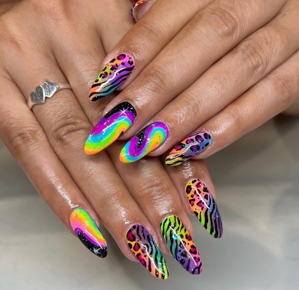Lisa Frank nails
