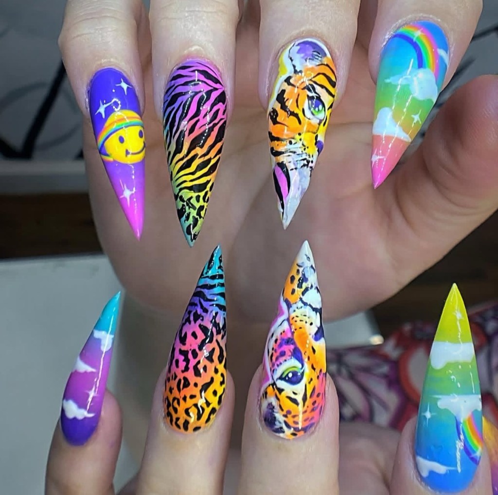 Lisa Frank nails