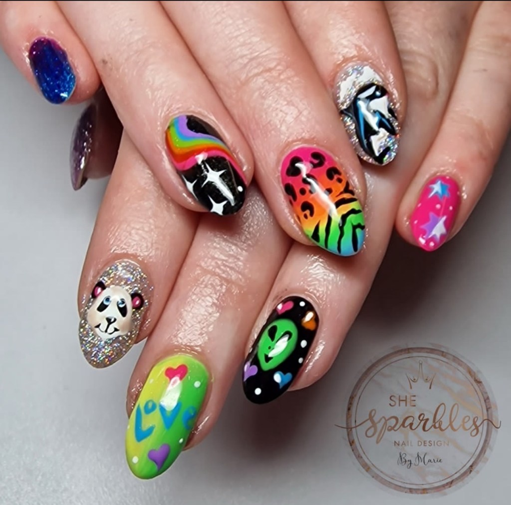 Lisa Frank nails