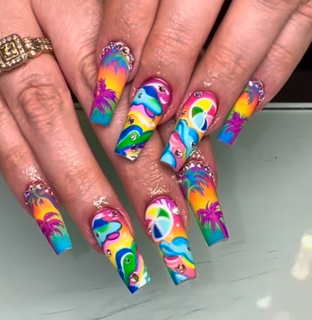 Lisa Frank nails