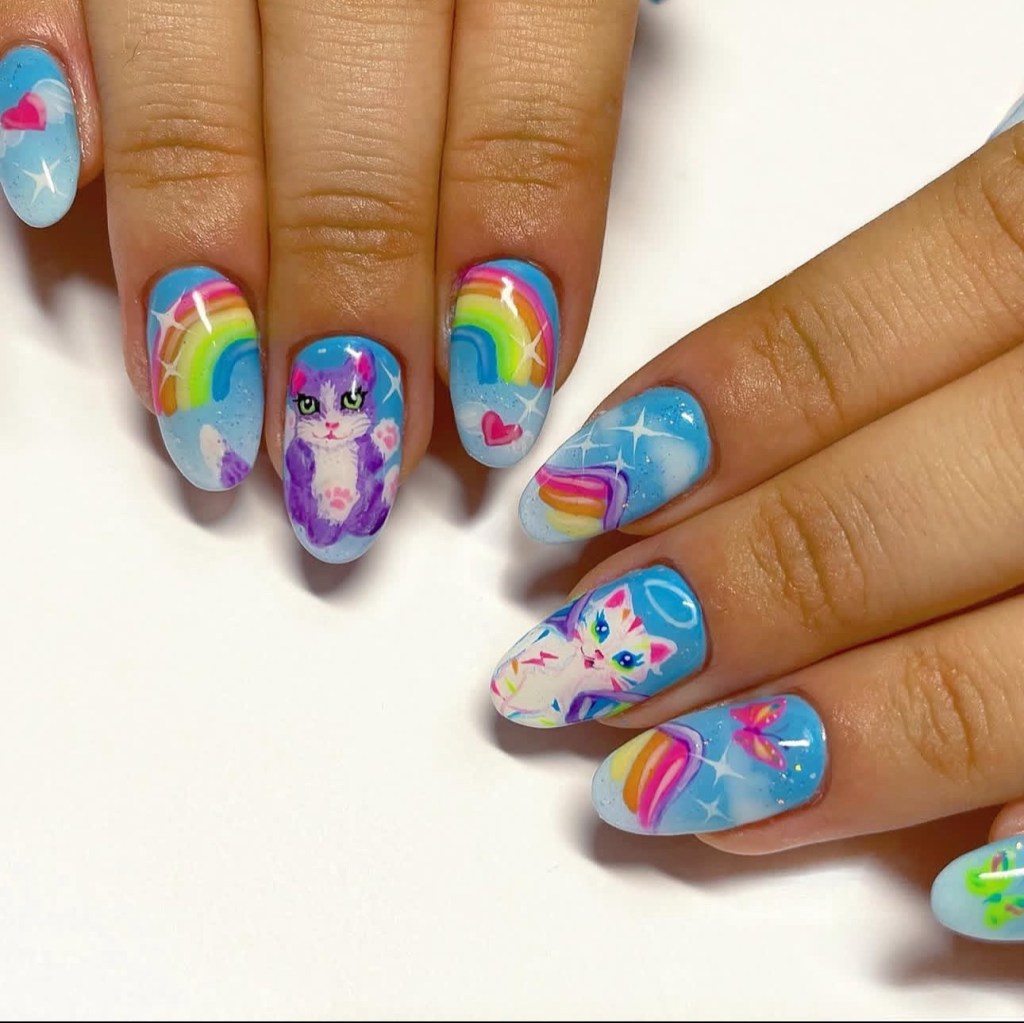 Lisa Frank nails