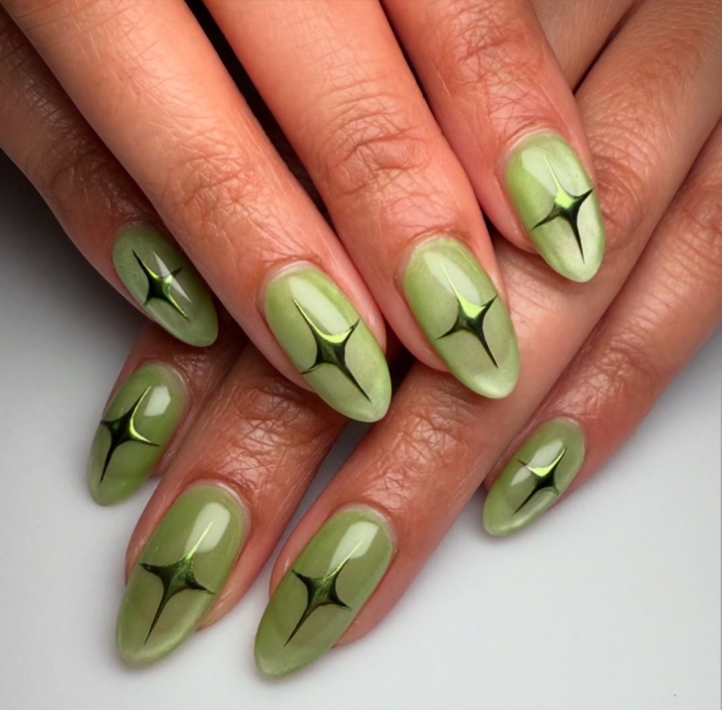 cat eye nail designs