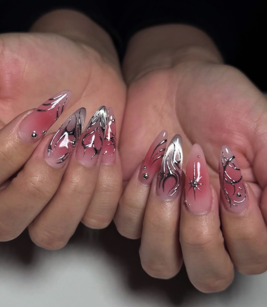cat eye nail designs