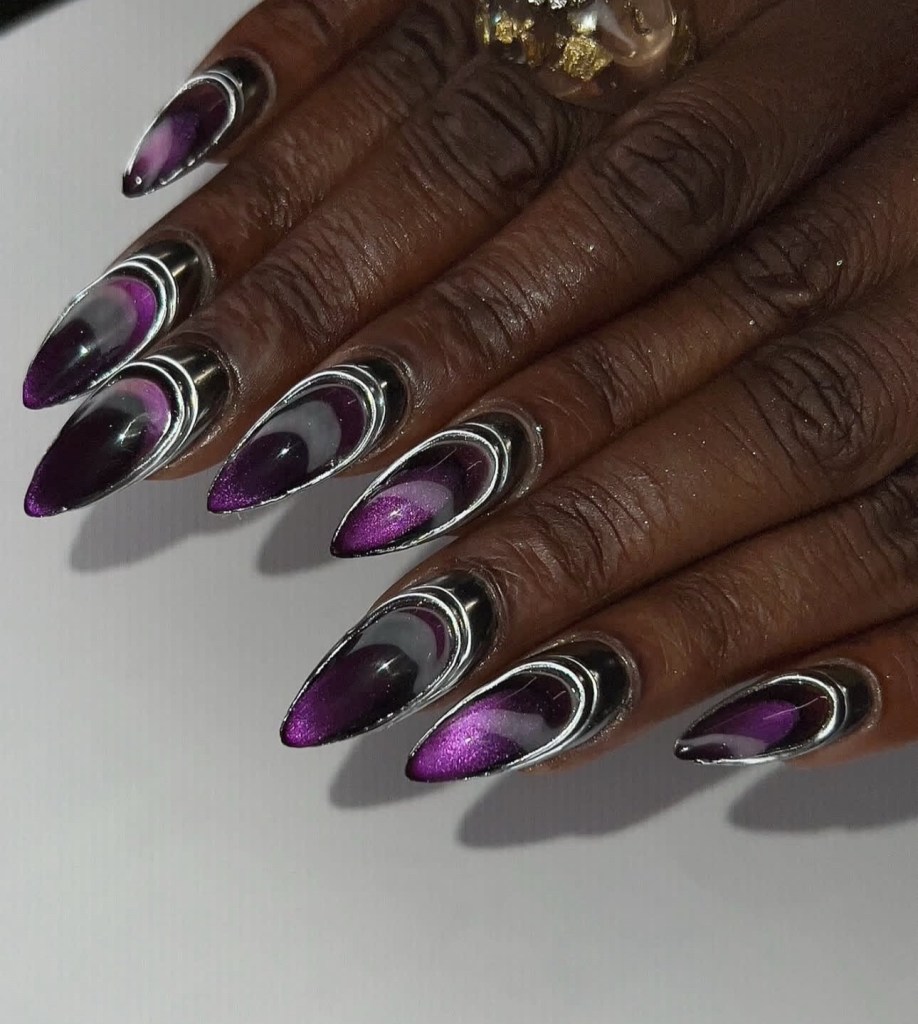 cat eye nail designs