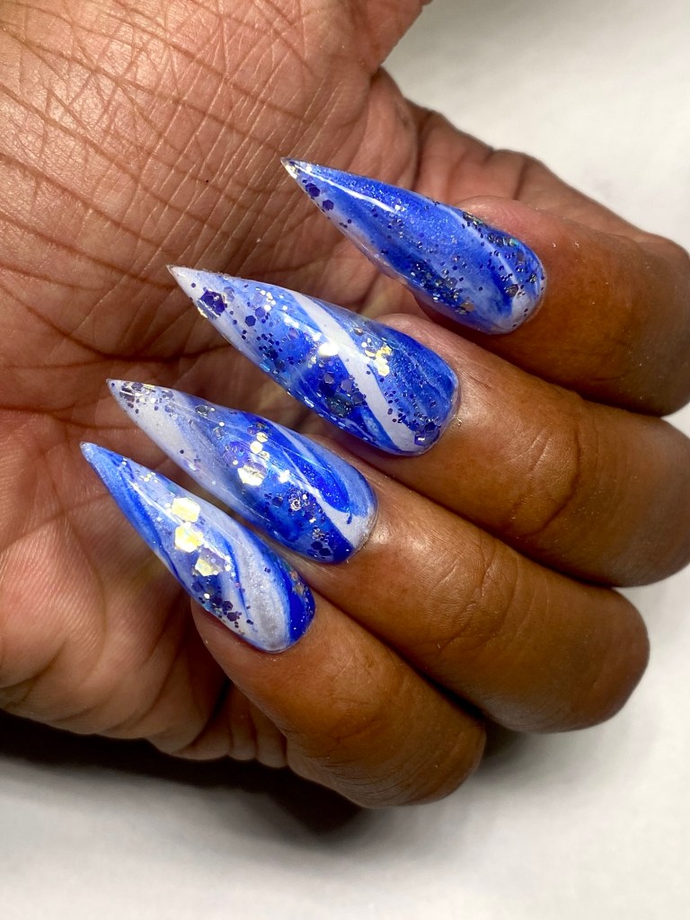 marble nail designs