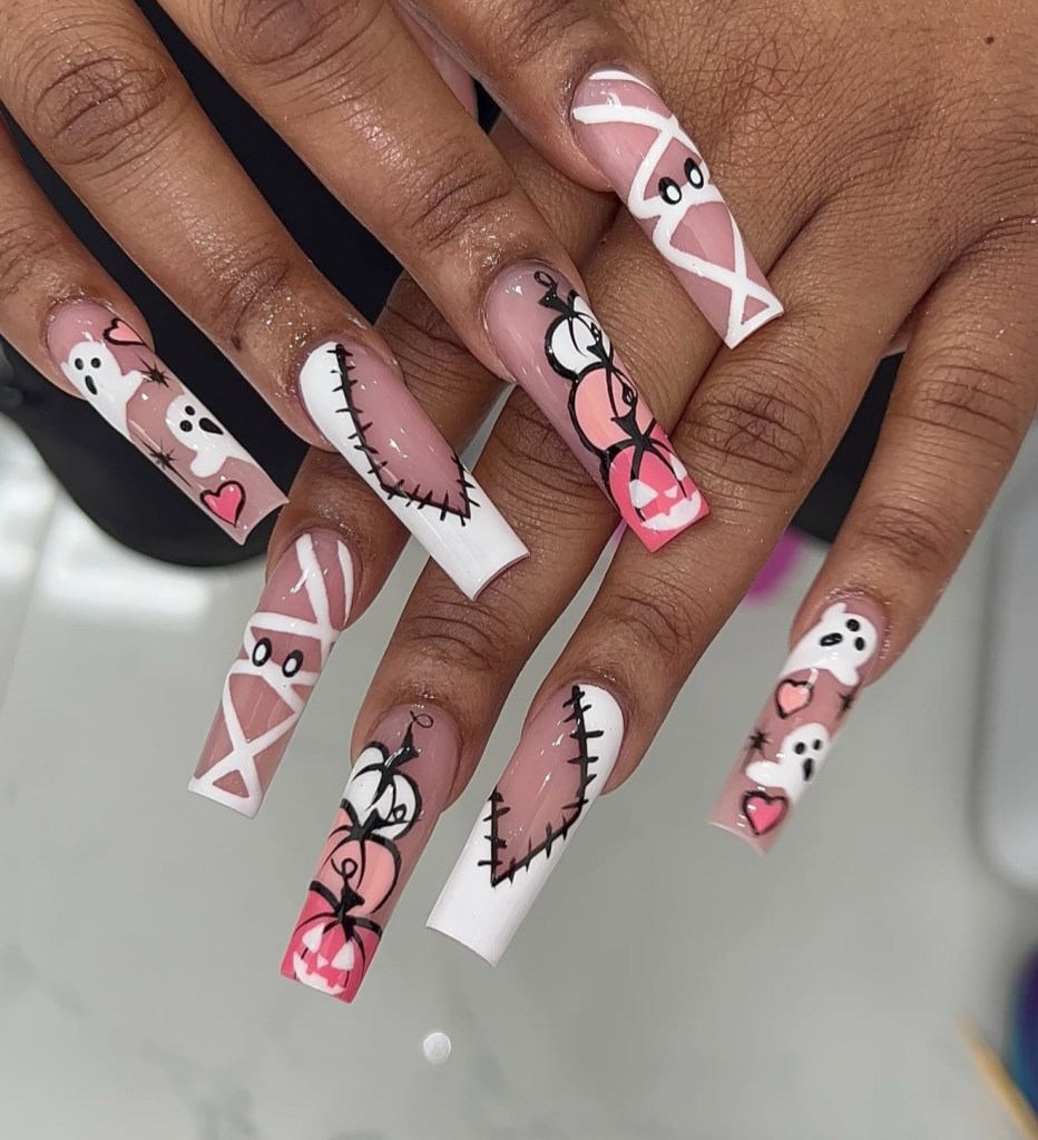 halloween nail art
