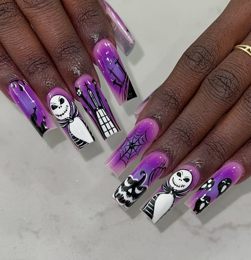 halloween nail art