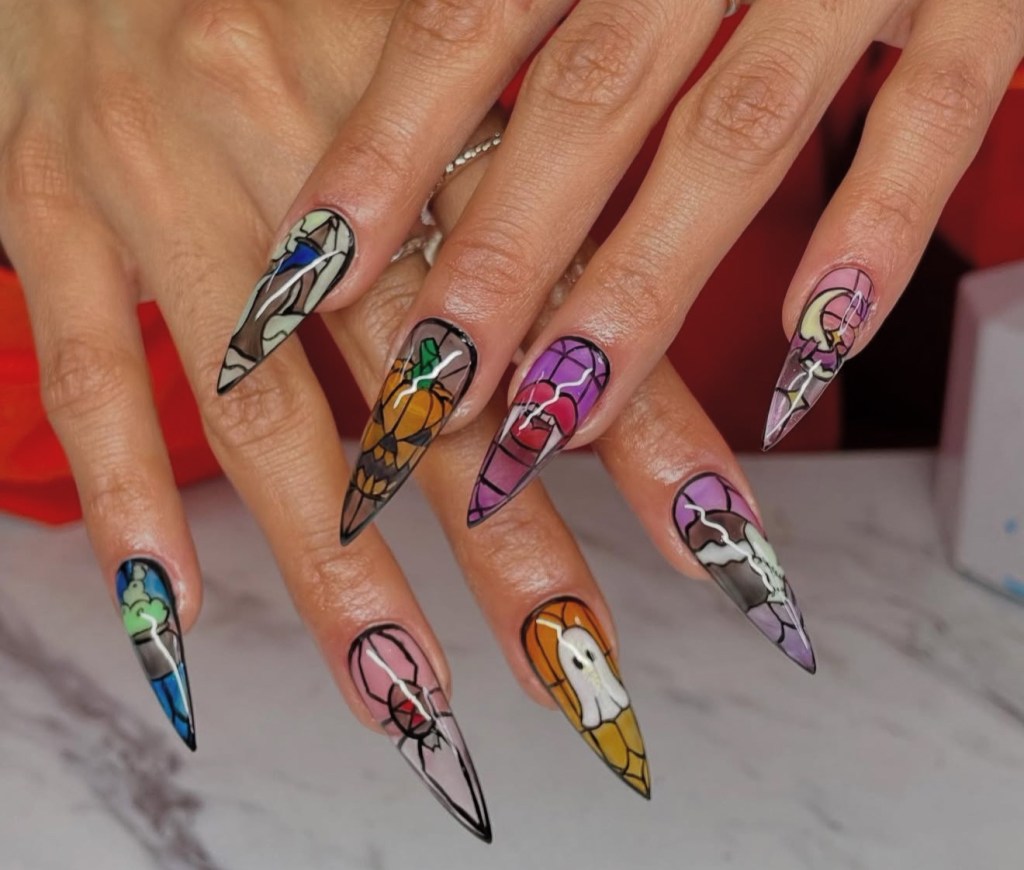 halloween nail art