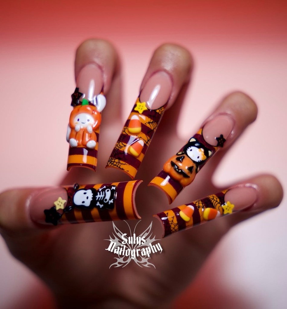 halloween nail art