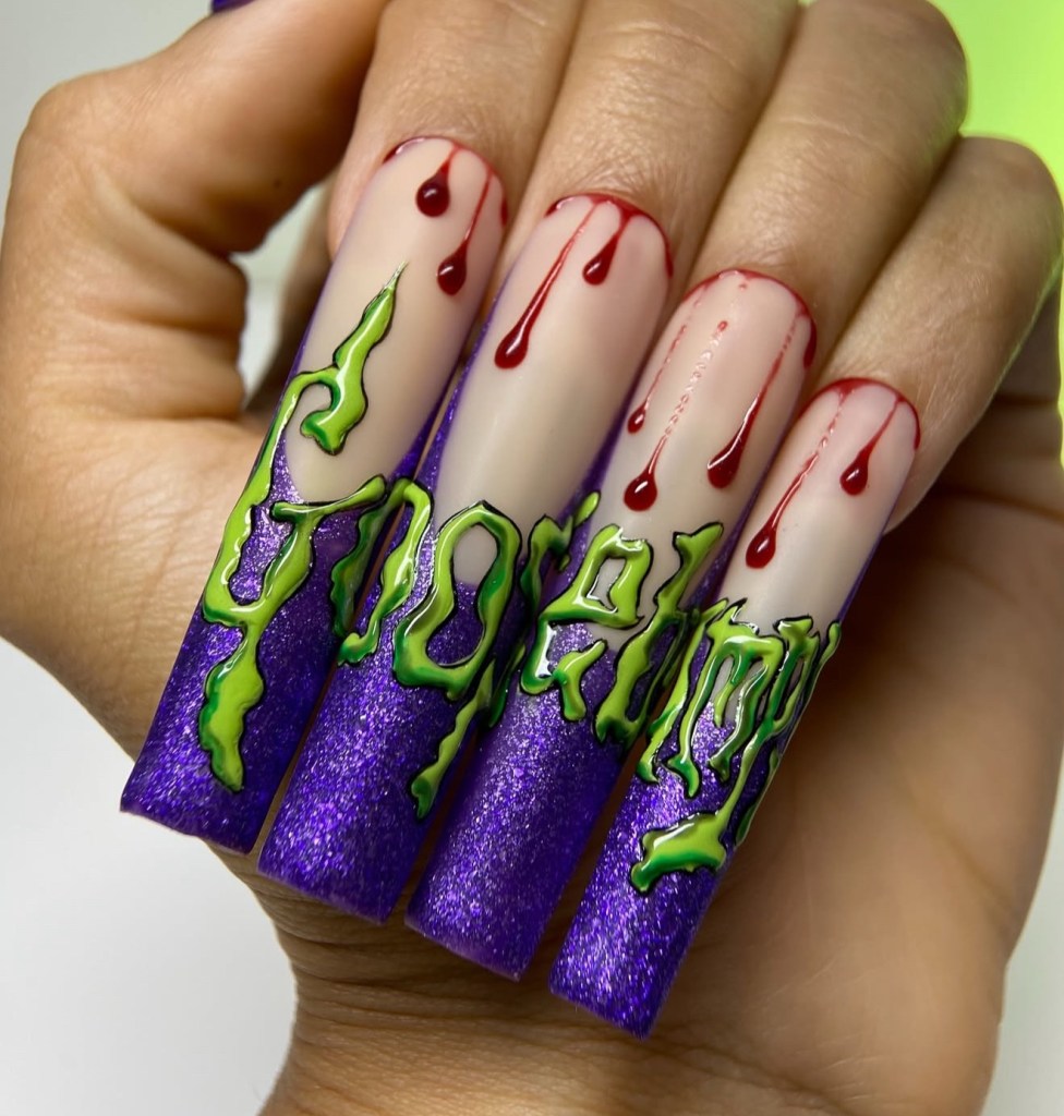 halloween nail art