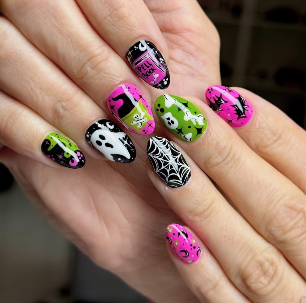 halloween nail art