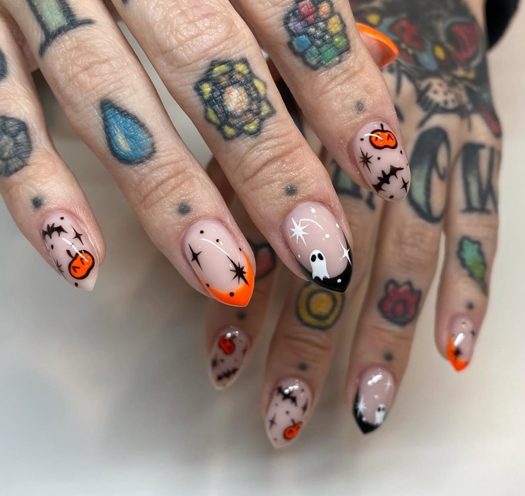 halloween nail art