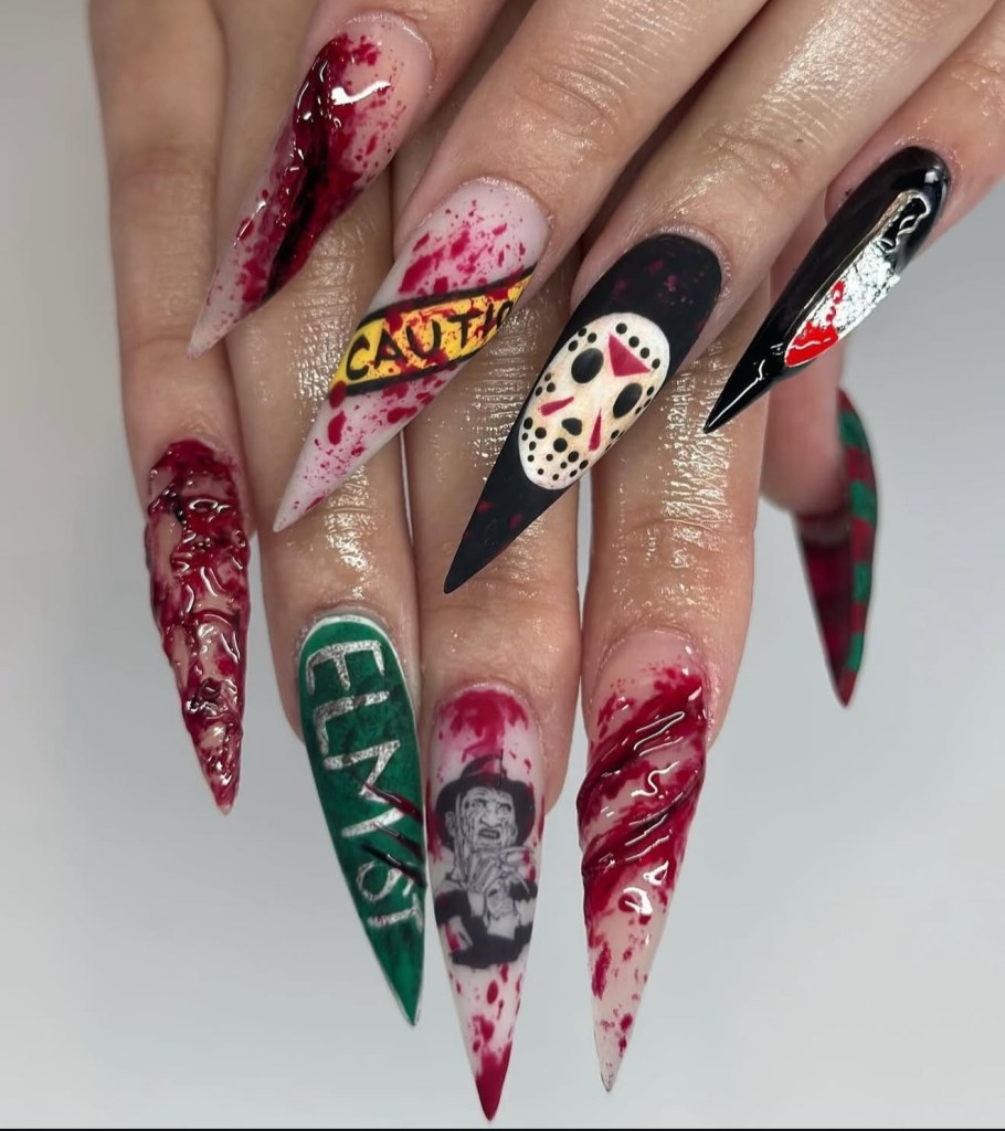 halloween nail art