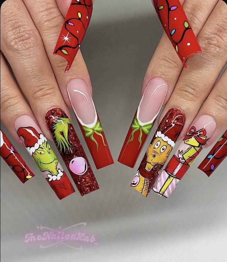 grinch nails