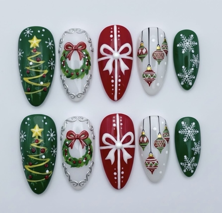 christmas nails art