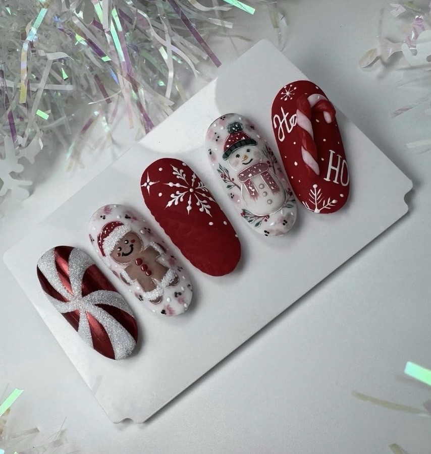 christmas nails art