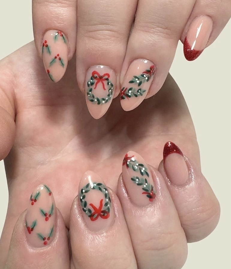 christmas nails art