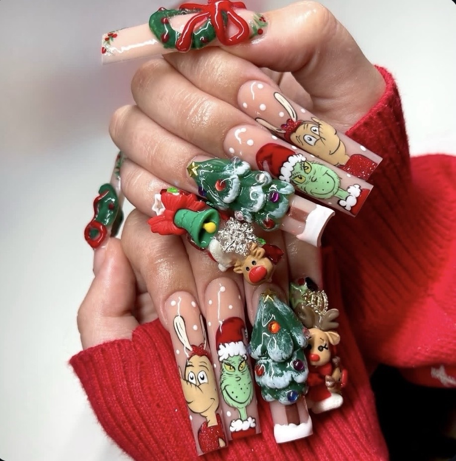 grinch nails