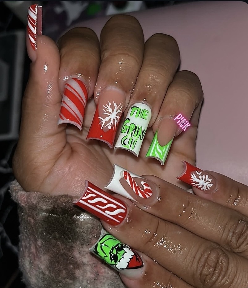grinch nails