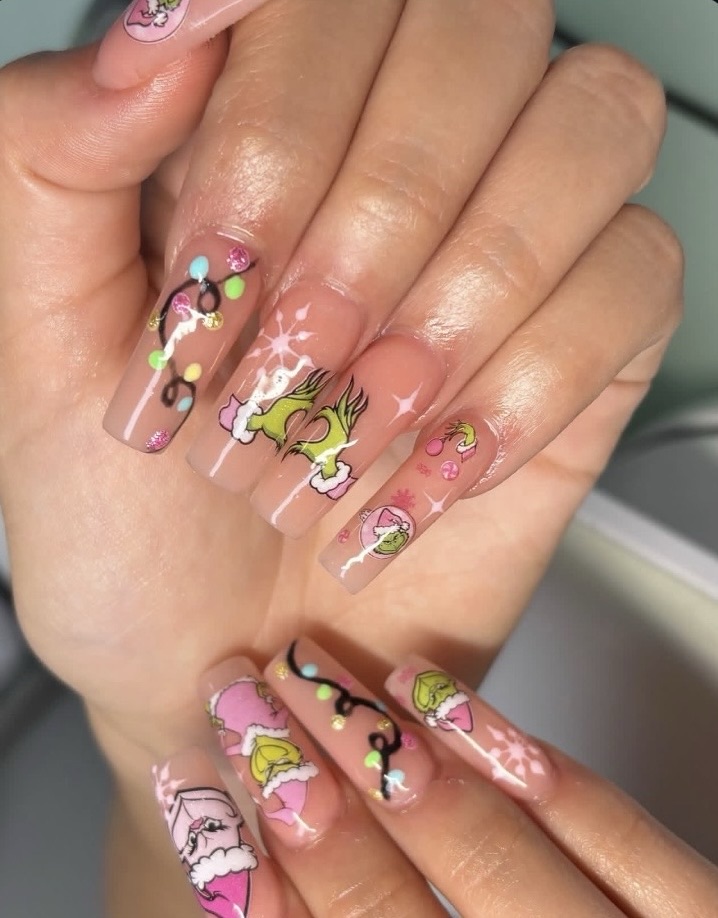 grinch nails