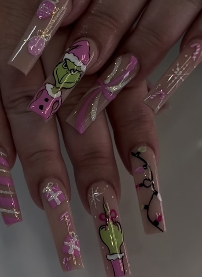 grinch nails