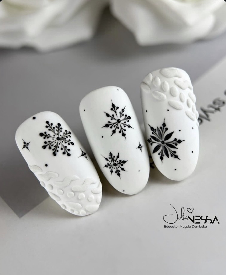 snowflake nails