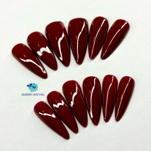 Blood Red Press On Nails 23